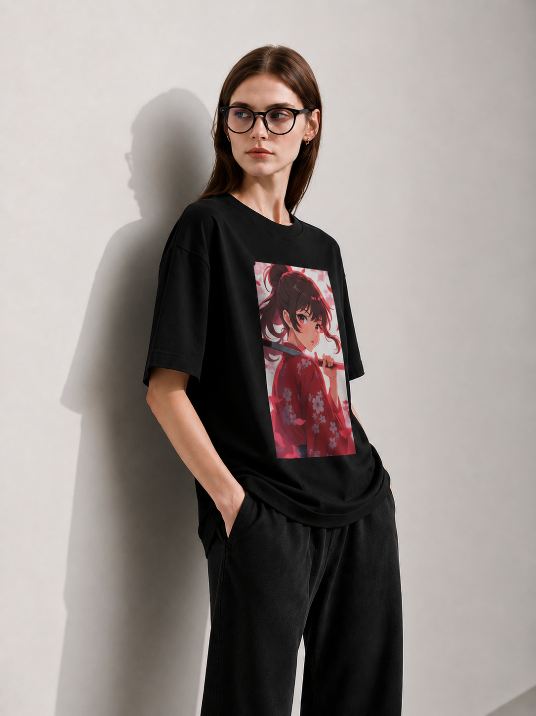 Sakura Strike Women Tee Black