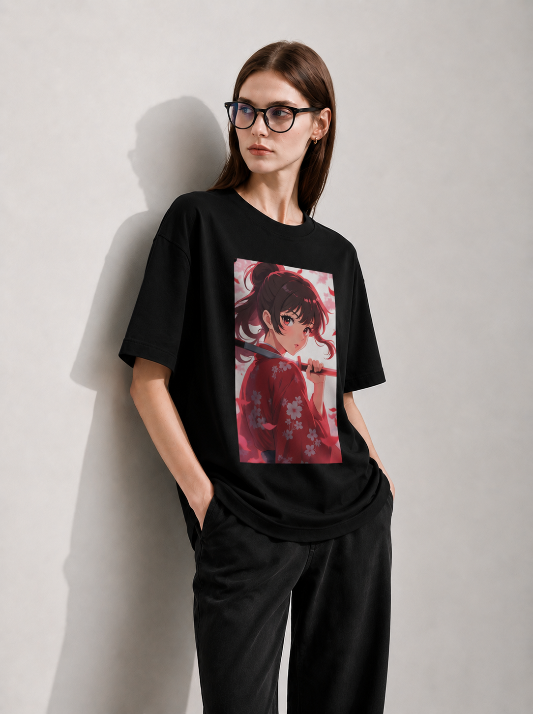 Sakura Strike Women Tee Black