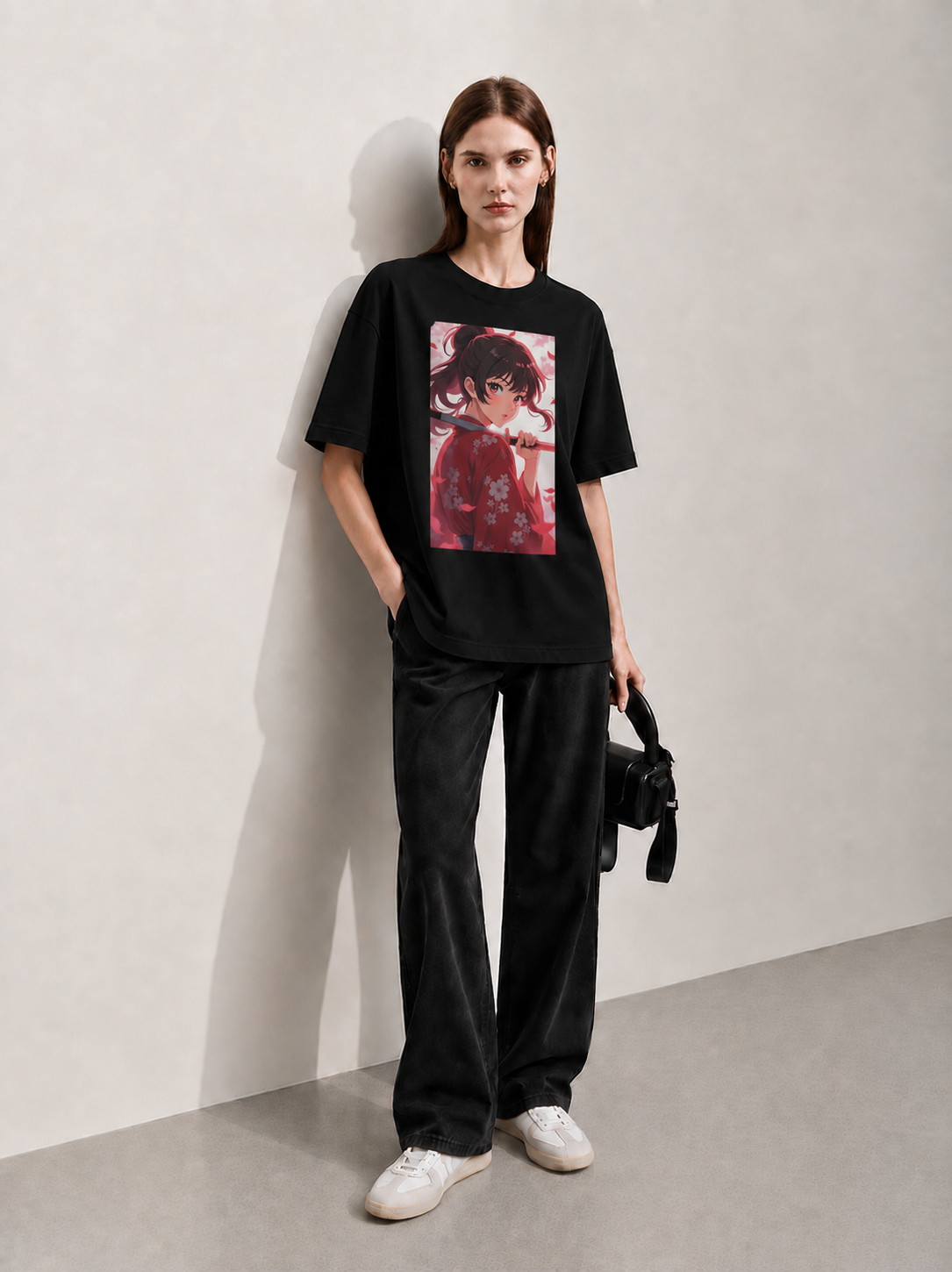 Sakura Strike Women Tee Black
