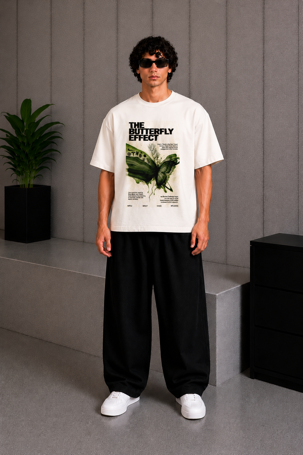 Butterfly Tee White