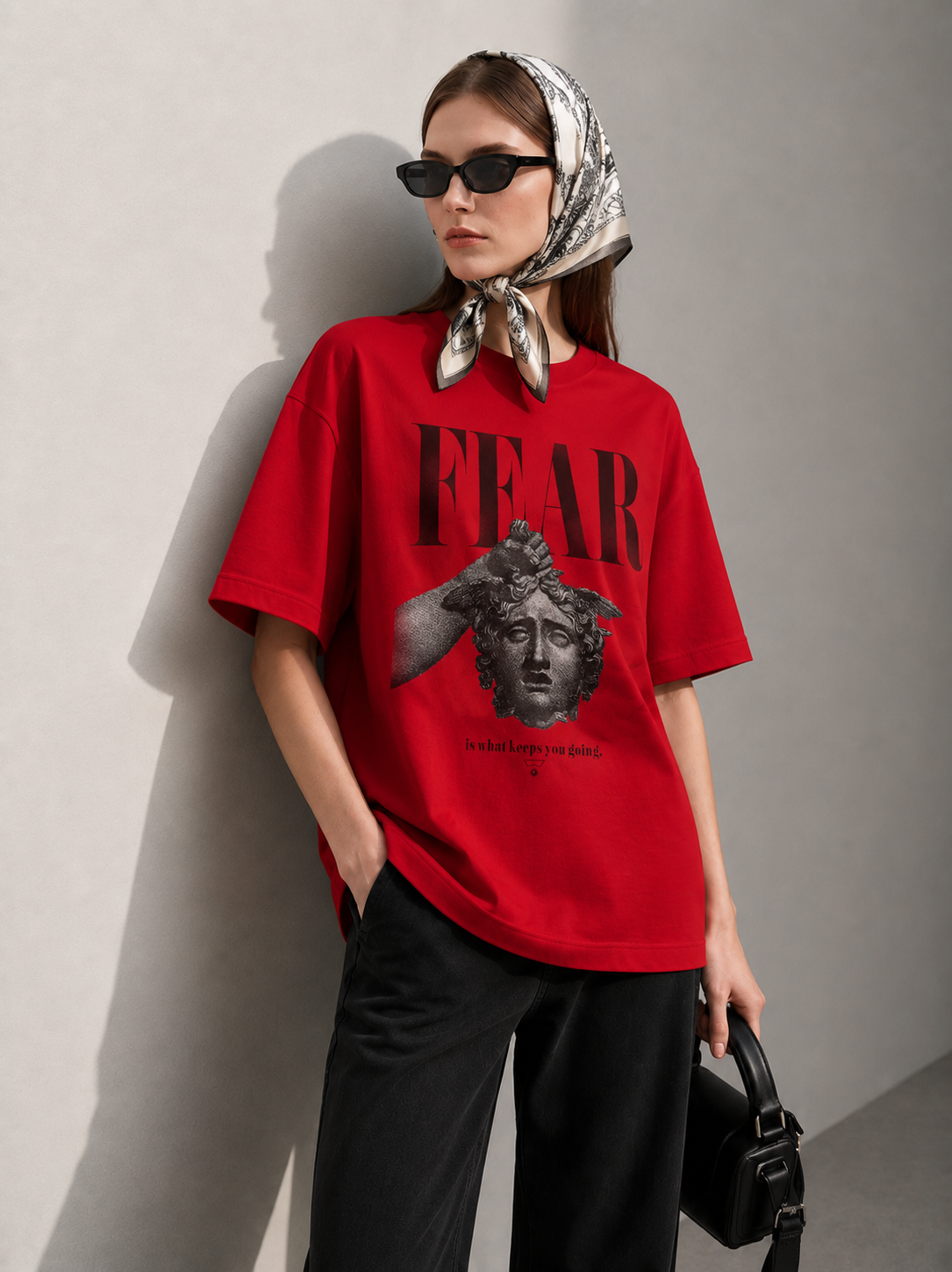 Fear Women Tee Red