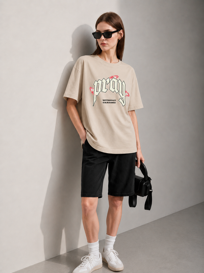 Prey Women Tee Beige
