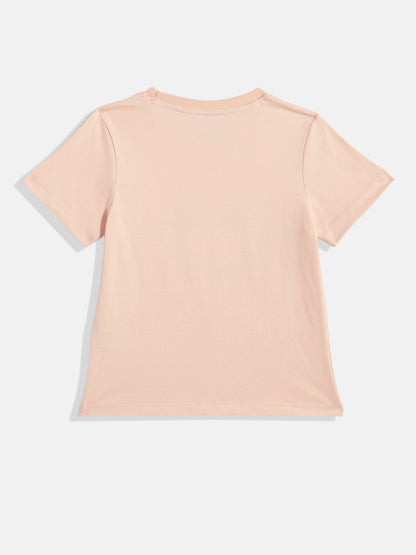 Coolbee Store Kids Girls T-Shirt - Peach (CSKT231) – back view