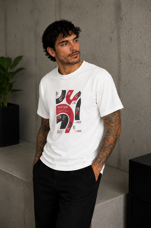Daytona Tee White