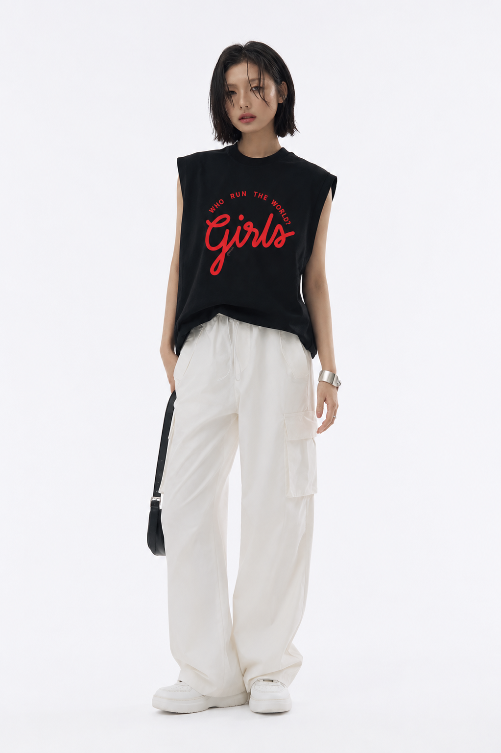 Girls Rule Tank Tees Black
