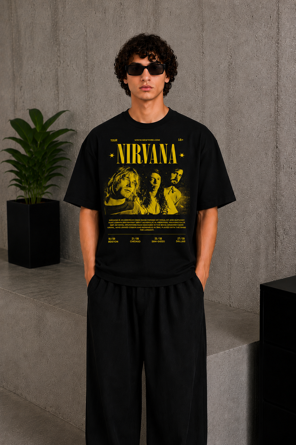 Nirvana Tee Black