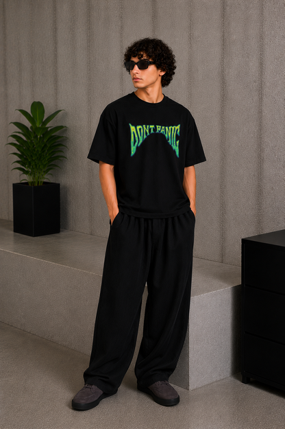 Don't Panic Tee Black