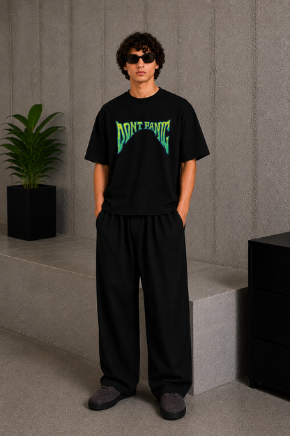 Don't Panic Tee Black