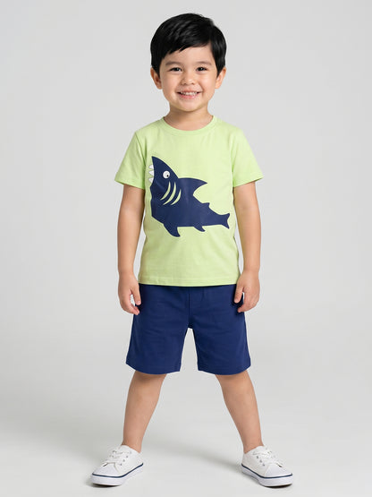 Coolbee Store Kids Boys Clothing Set - Green (CS011) – back view