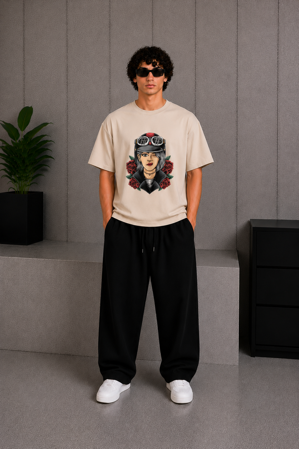 Nitro Bloom Tee Beige