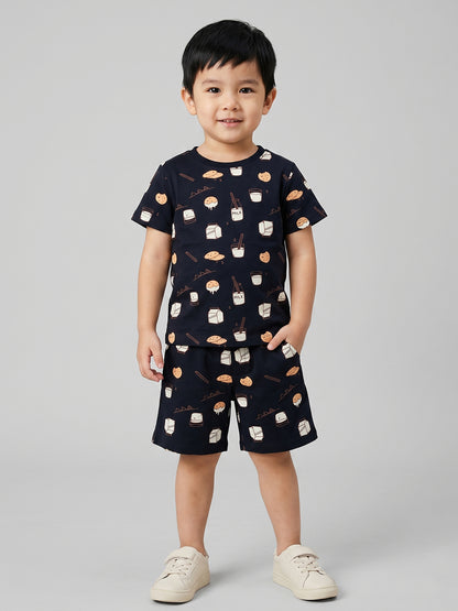 Coolbee Store Kids Boys Clothing Set - Navy (CS002) – back view