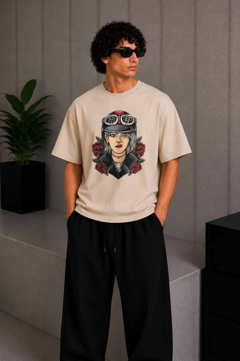 Nitro Bloom Tee Beige