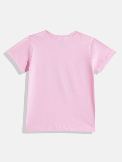 Coolbee Store Kids Girls T-Shirt - Pink (KGSS25TR537) – back view
