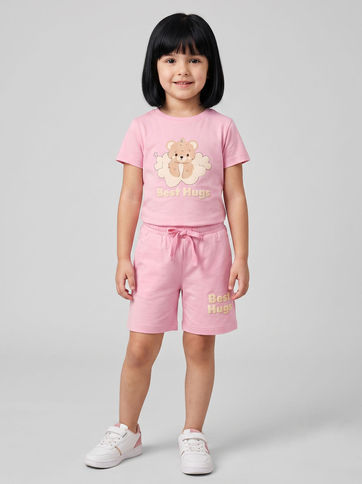 Coolbee Store Kids Girls Clothing Set - Pink (CS0018) – back view
