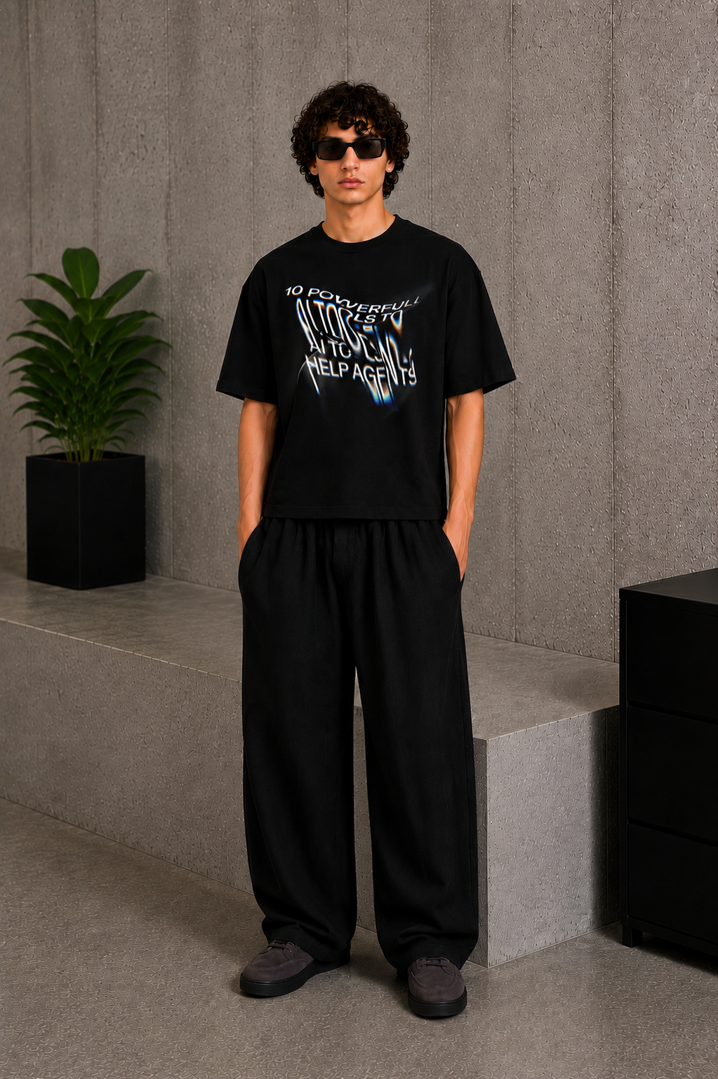 After Image Tee Black