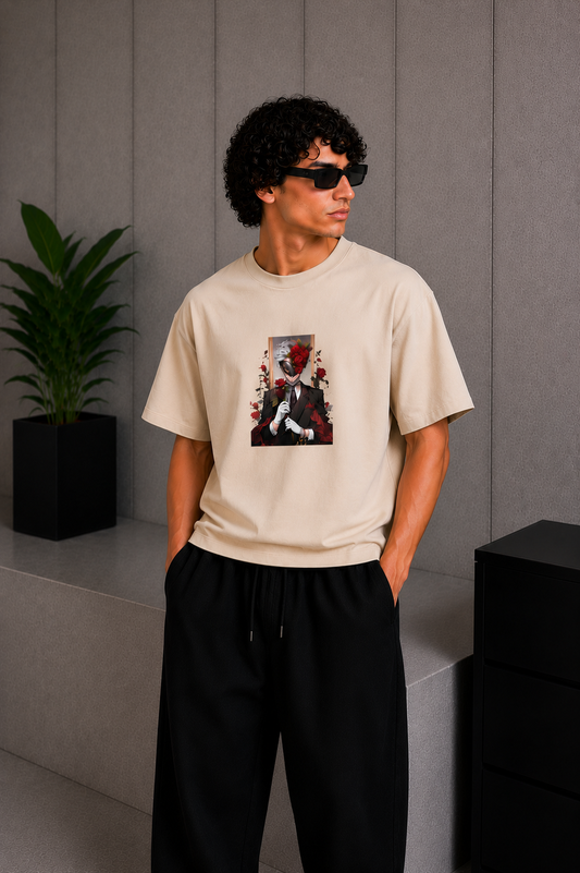 Vanta Rose Tee Beige