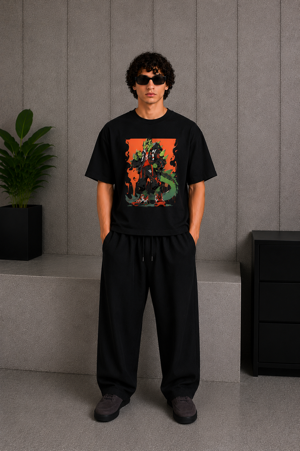 Dragon Shift Tee Black