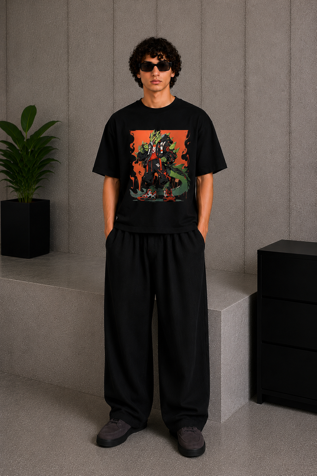 Dragon Shift Tee Black
