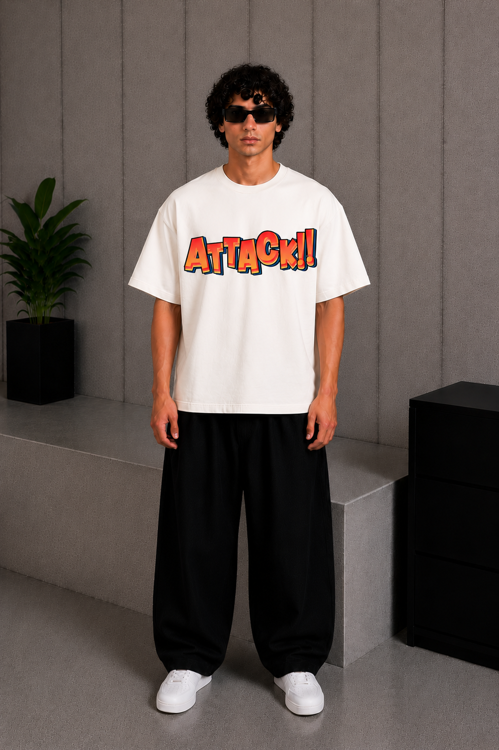 Attack Tee White