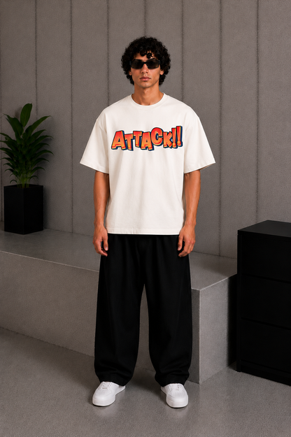 Attack Tee White