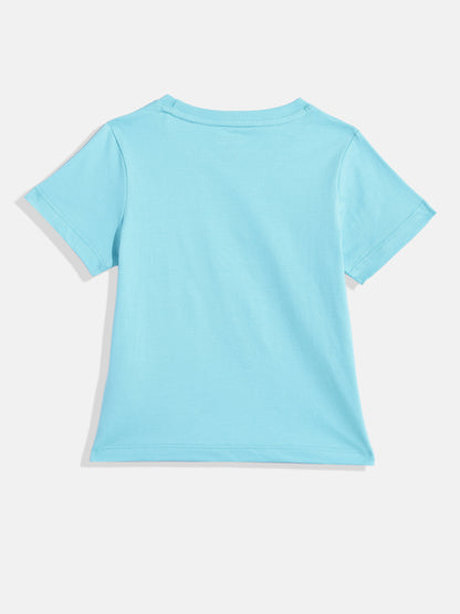 Coolbee Store Kids Girls T-Shirt - Sky Blue (CSKT229) – back view