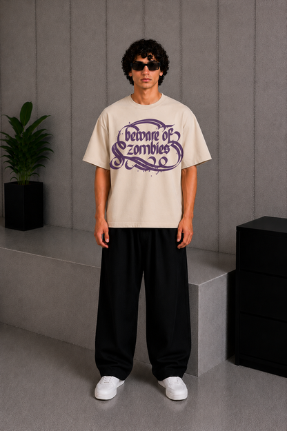 Zombies Tee Beige