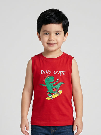 Coolbee Store Kids Boys Vest - Red (KBSSVT5) – back view