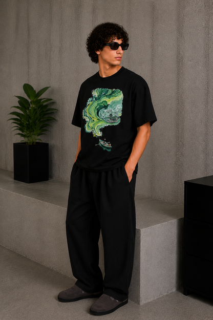 Jade Tide Tee Black