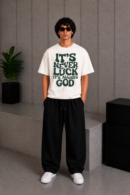 Never Luck Tee White