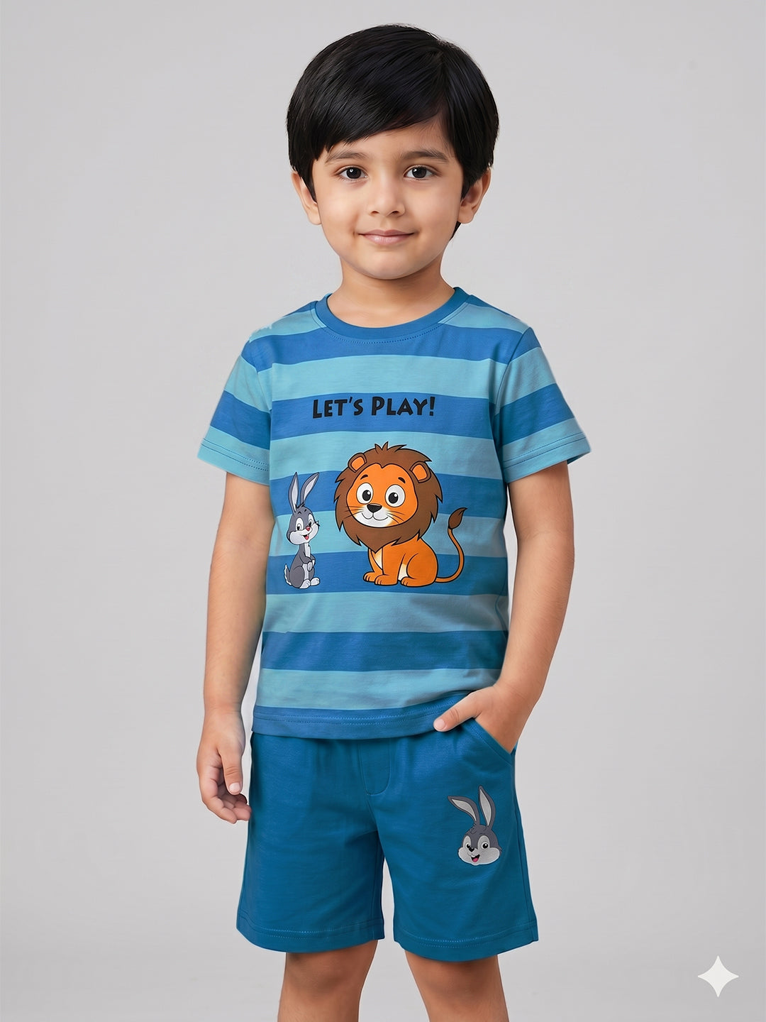 Coolbee Store Kids Boys Clothing Set - Sky Blue (CS009) – back view