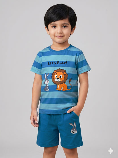 Coolbee Store Kids Boys Clothing Set - Sky Blue (CS009) – back view