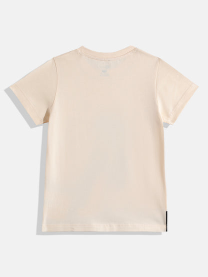 Coolbee Store Kids Boys T-Shirt - Beige (KBSS25TR453) – side view