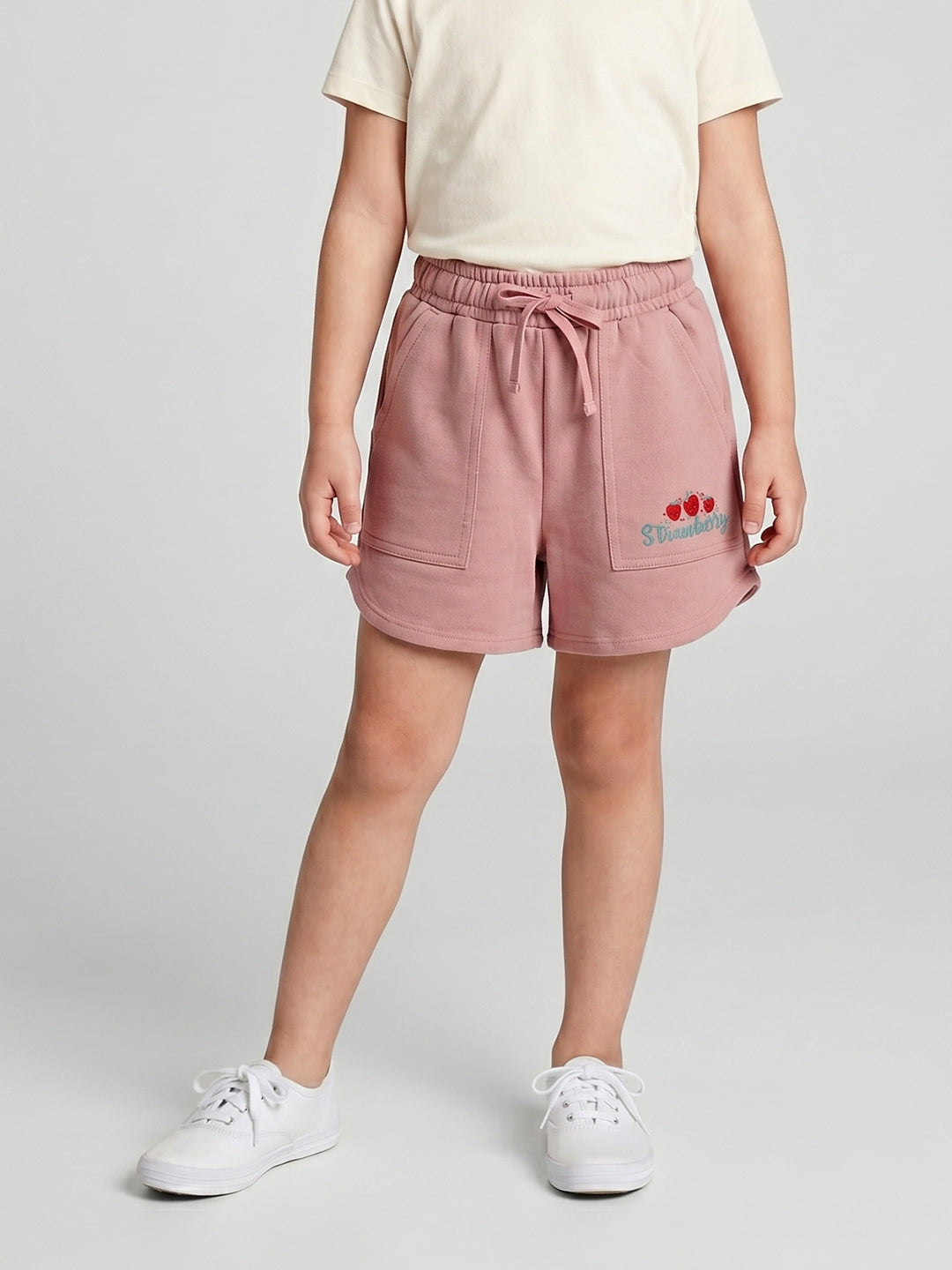 Coolbee Store Kids Girls Shorts - Peach (CSKS107) – back view