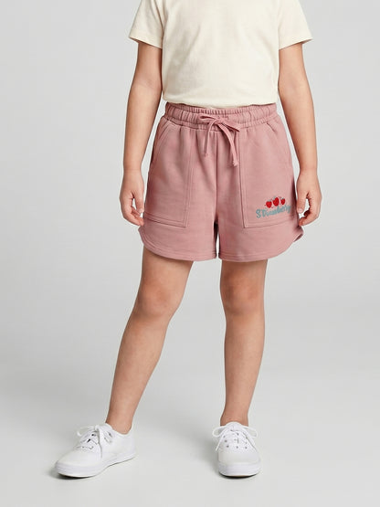 Coolbee Store Kids Girls Shorts - Peach (CSKS107) – back view