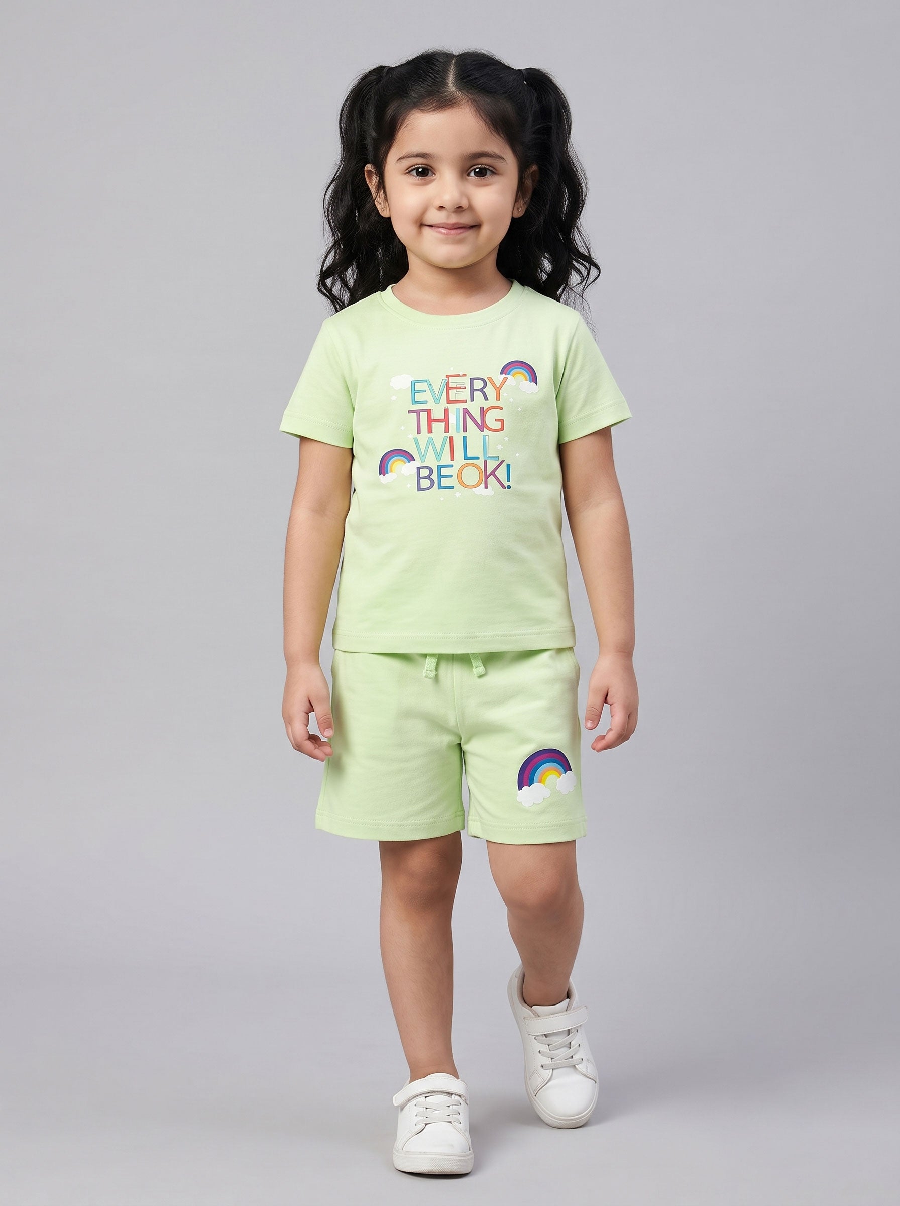 Coolbee Store Kids Girls Clothing Set - Green (CS0017) – back view