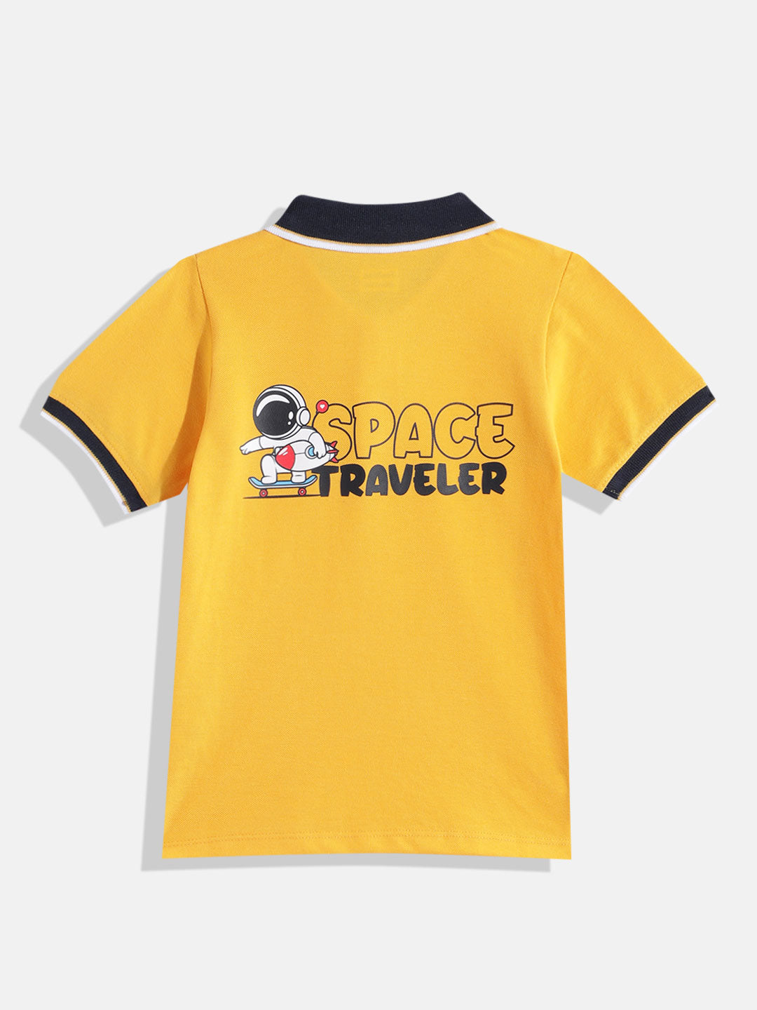 Coolbee Store Kids Boys T-Shirt - Yellow (KBSS25POL2) – side view