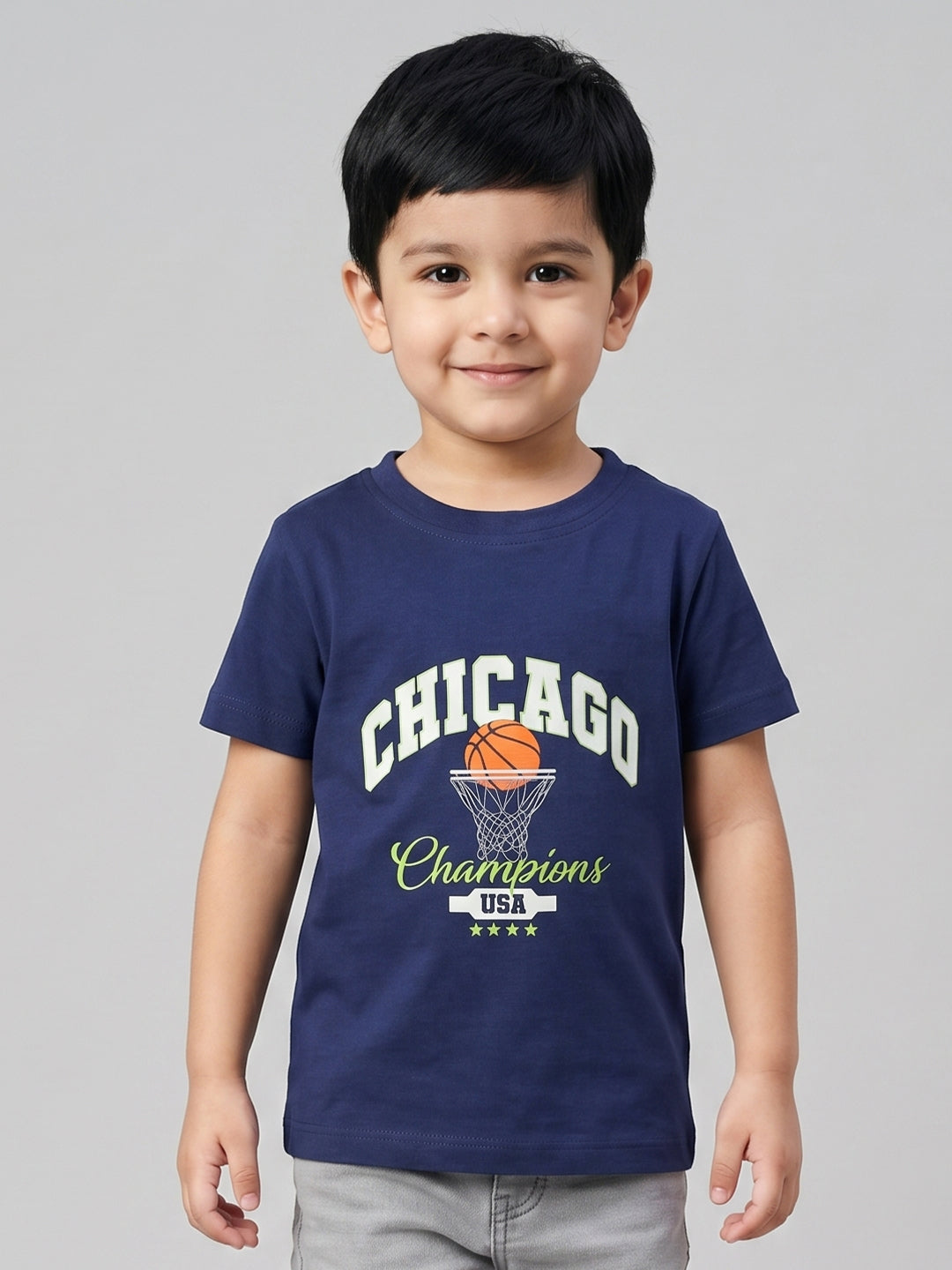 Coolbee Store Kids Boys T-Shirt - Blue (CSKT223) – back view