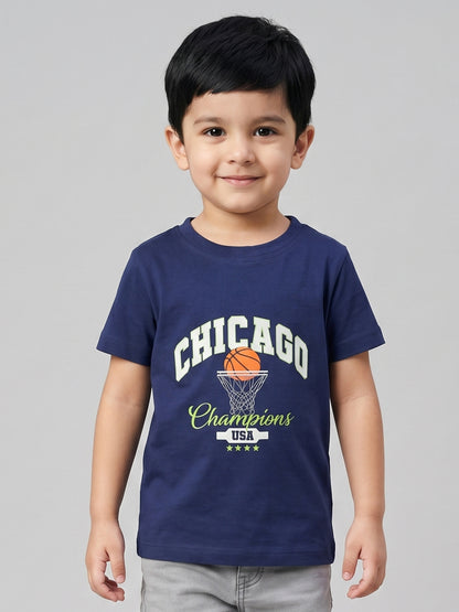 Coolbee Store Kids Boys T-Shirt - Blue (CSKT223) – back view