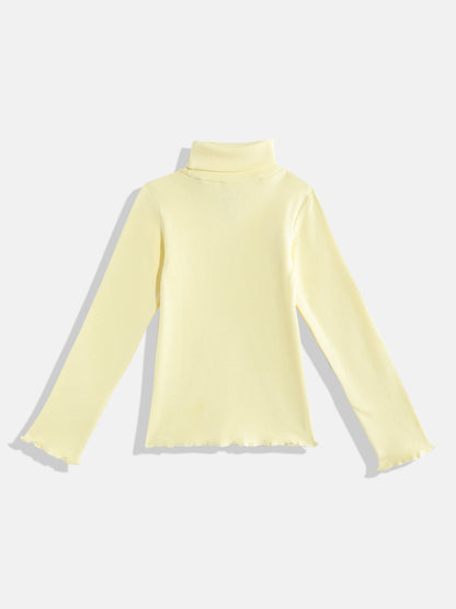 Coolbee Store Kids Girls Top - Yellow (KGAW5TOP4) – back view
