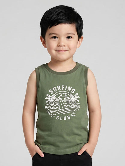Coolbee Store Kids Boys Vest - Sea Green (KBSSVT6) – back view