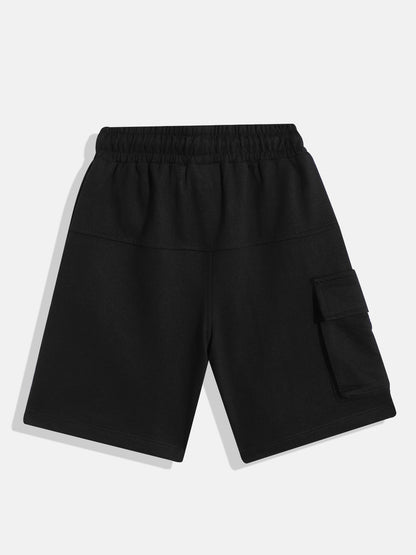 Coolbee Store Kids Boys Shorts - Black (KB4WLS223) – back view