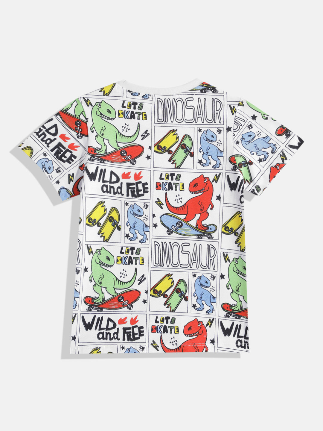 Coolbee Store Kids Boys T-Shirt - White (KBSS25CS485) – back view