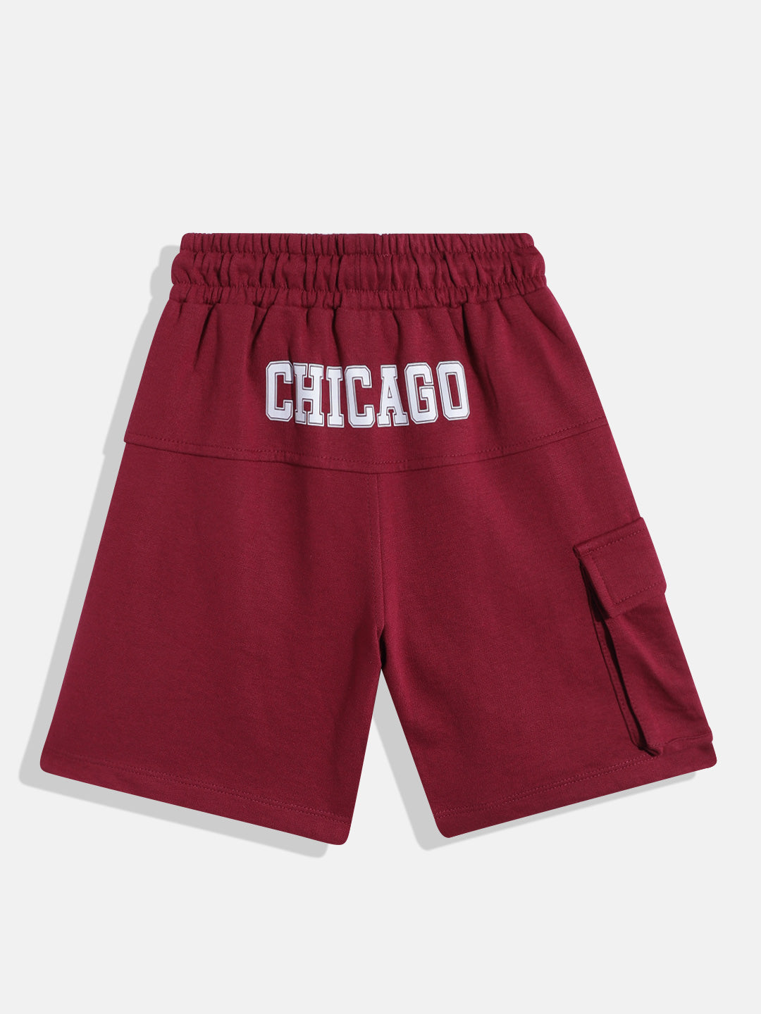 Coolbee Store Kids Boys Shorts - Maroon (KB4WLS221) – side view