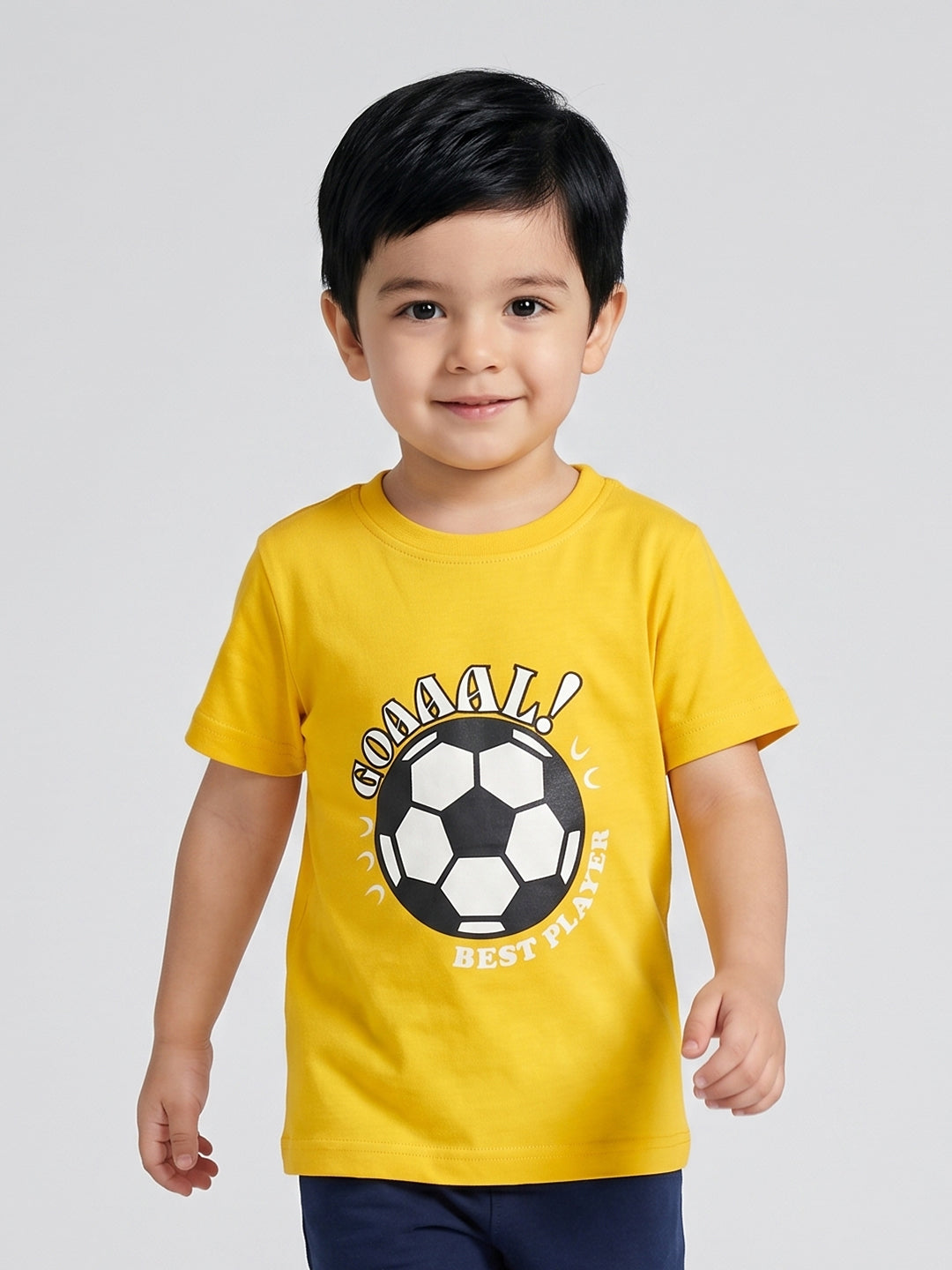 Coolbee Store Kids Boys T-Shirt - Yellow (CSKT227) – back view