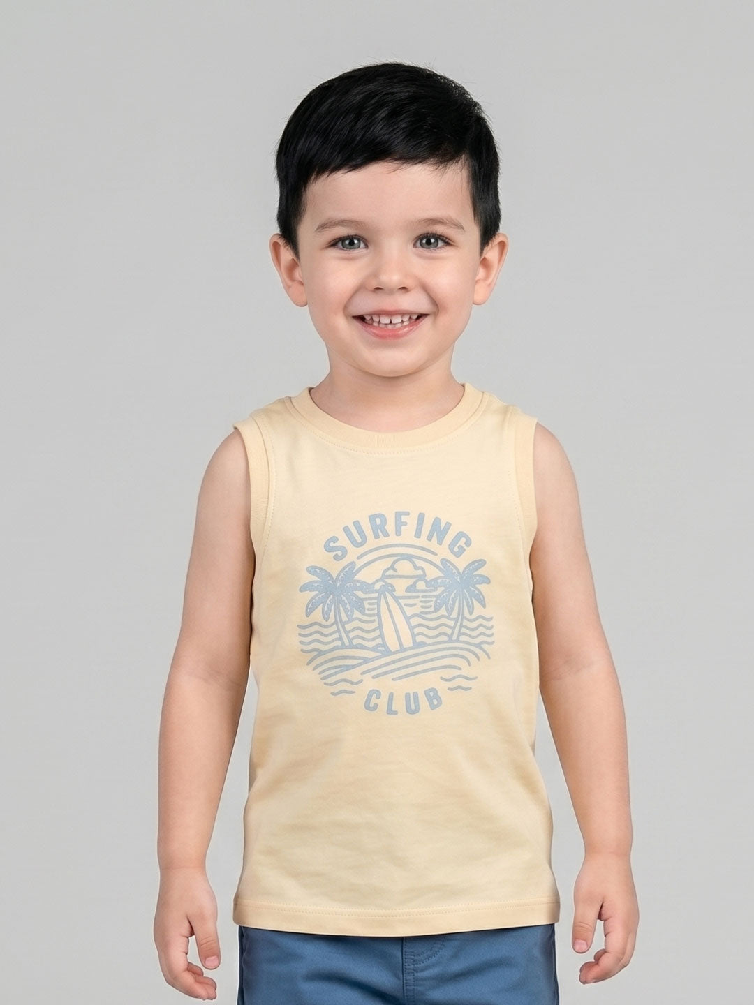 Coolbee Store Kids Boys Vest - Beige (KBSSVT1) – back view