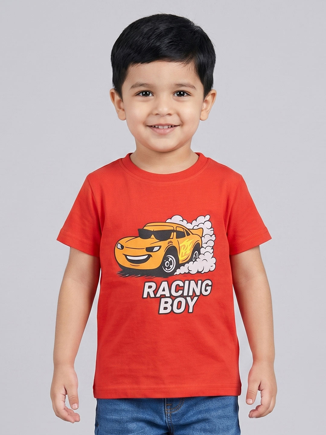Coolbee Store Kids Boys T-Shirt - Orange (CSKT221) – back view