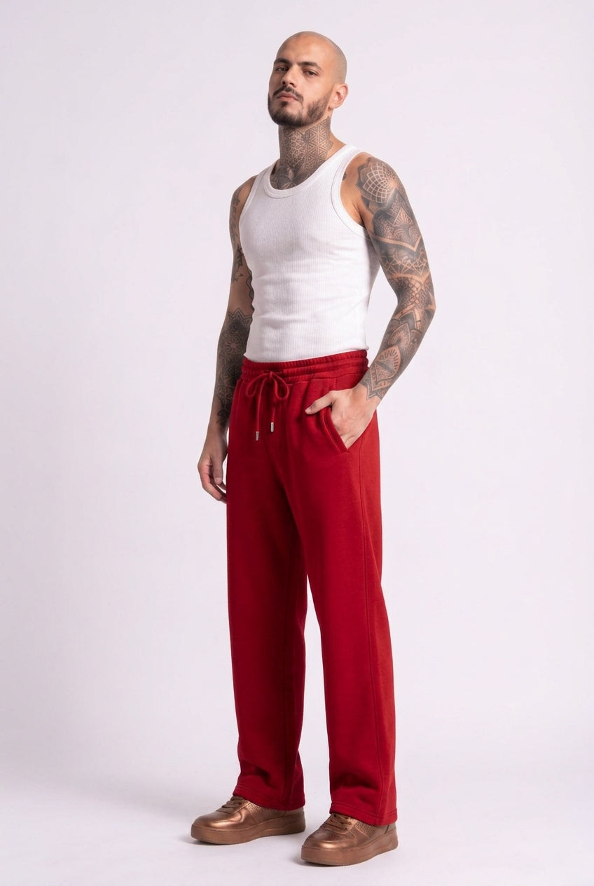Cool Bee Joggers Red for Men - Joggers Casual Streetwear India - Detail View