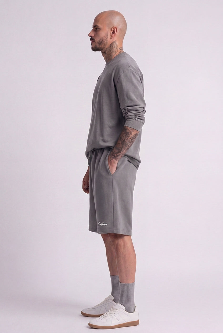Cool Bee Regular Fit Shorts Gray for Men - Shorts Summer Casual India - Lifestyle View