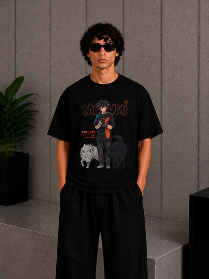 Cool Bee Silent Curse Tee Black for Men - Black Oversized Graphic Tee Streetwear India - Front View