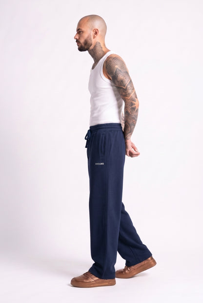Cool Bee Joggers Navy Blue for Men - Navy Blue Joggers Casual Streetwear India - Lifestyle View